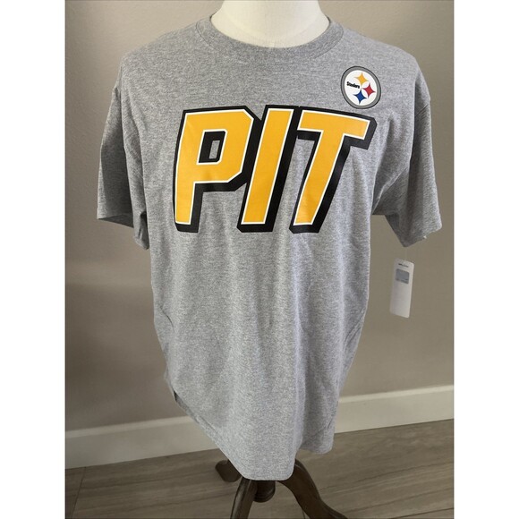 NFL Pittsburgh Steelers T Shirt Gray Crew Neck Short Sleeve  Men’s Size 3XL - Picture 2 of 11